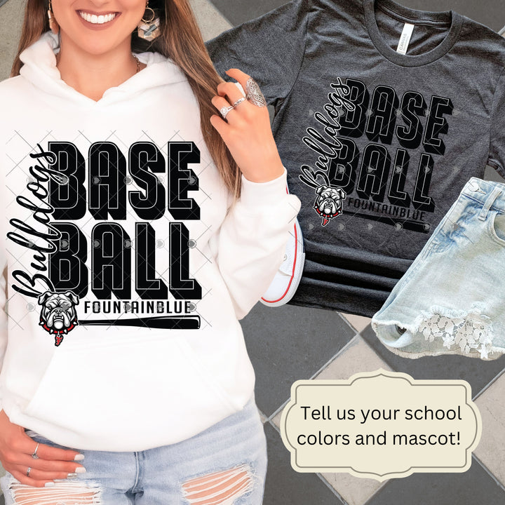 Custom Baseball Transfer- Add your team