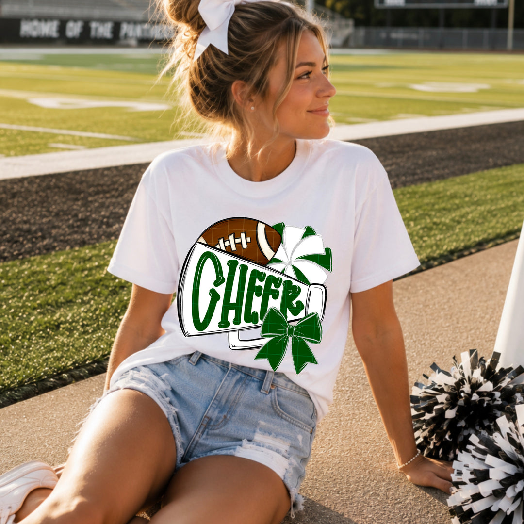 Cheer - Dark Green & White