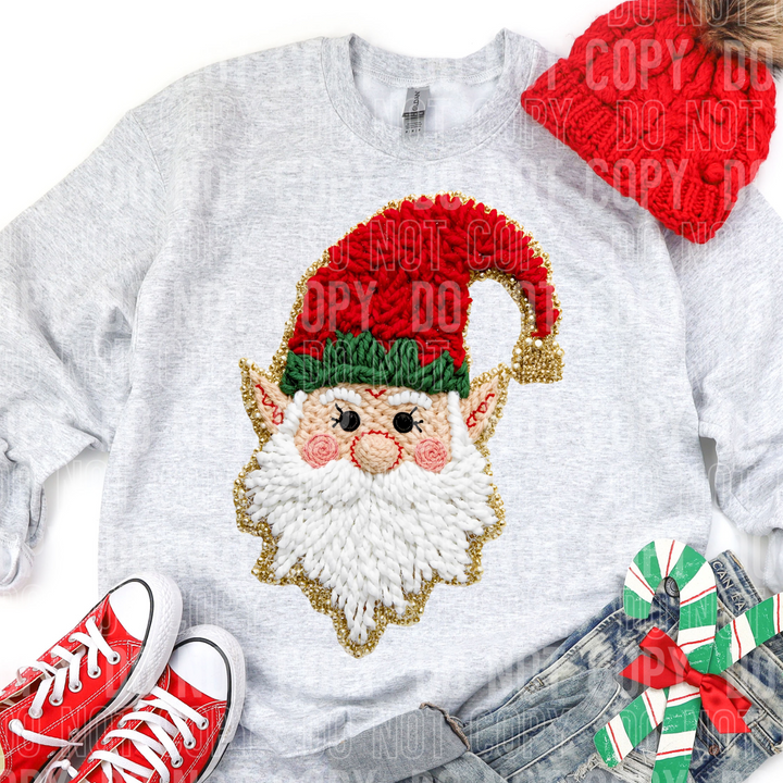 Elf Santa Faux Yarn