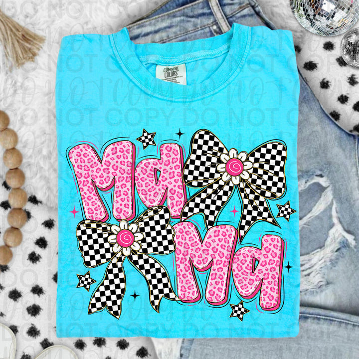 Mama & Leopard Bow Collage