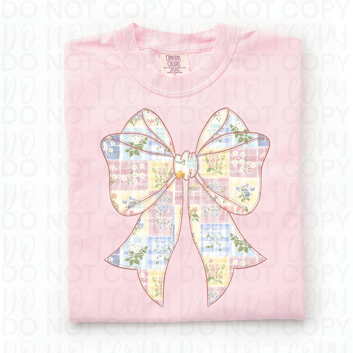 Patchwork Floral Bow