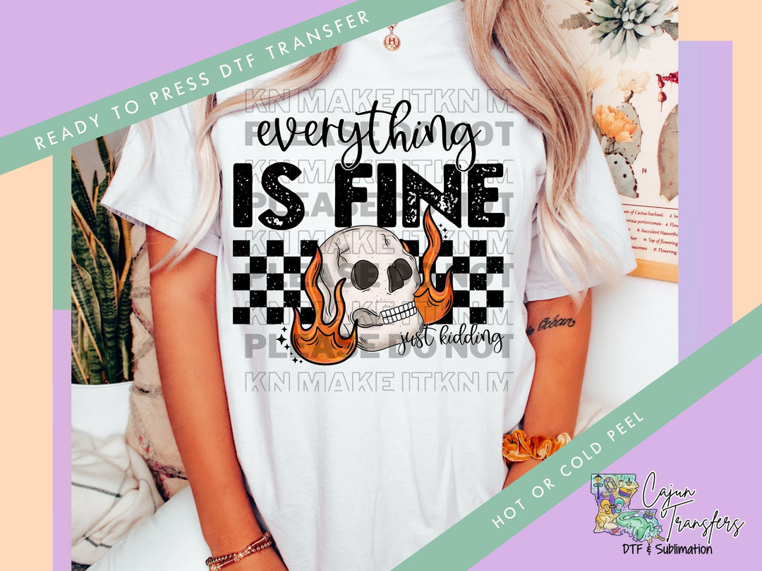 Everything is fine skull 432