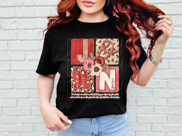 John 3:16 Floral