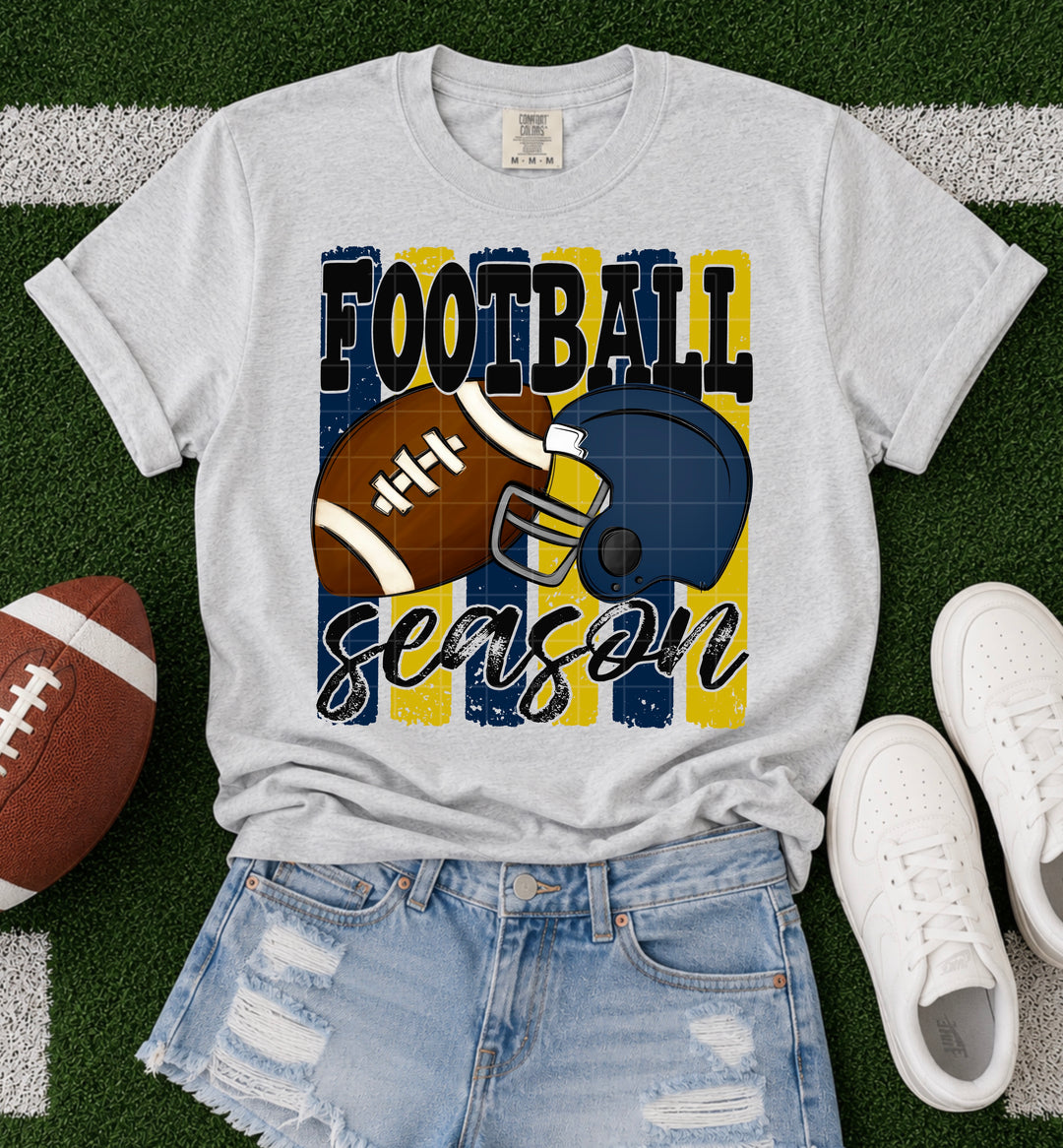 Football Season - Navy & Gold
