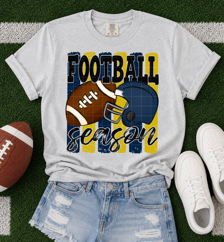 Football Season - Navy & Gold
