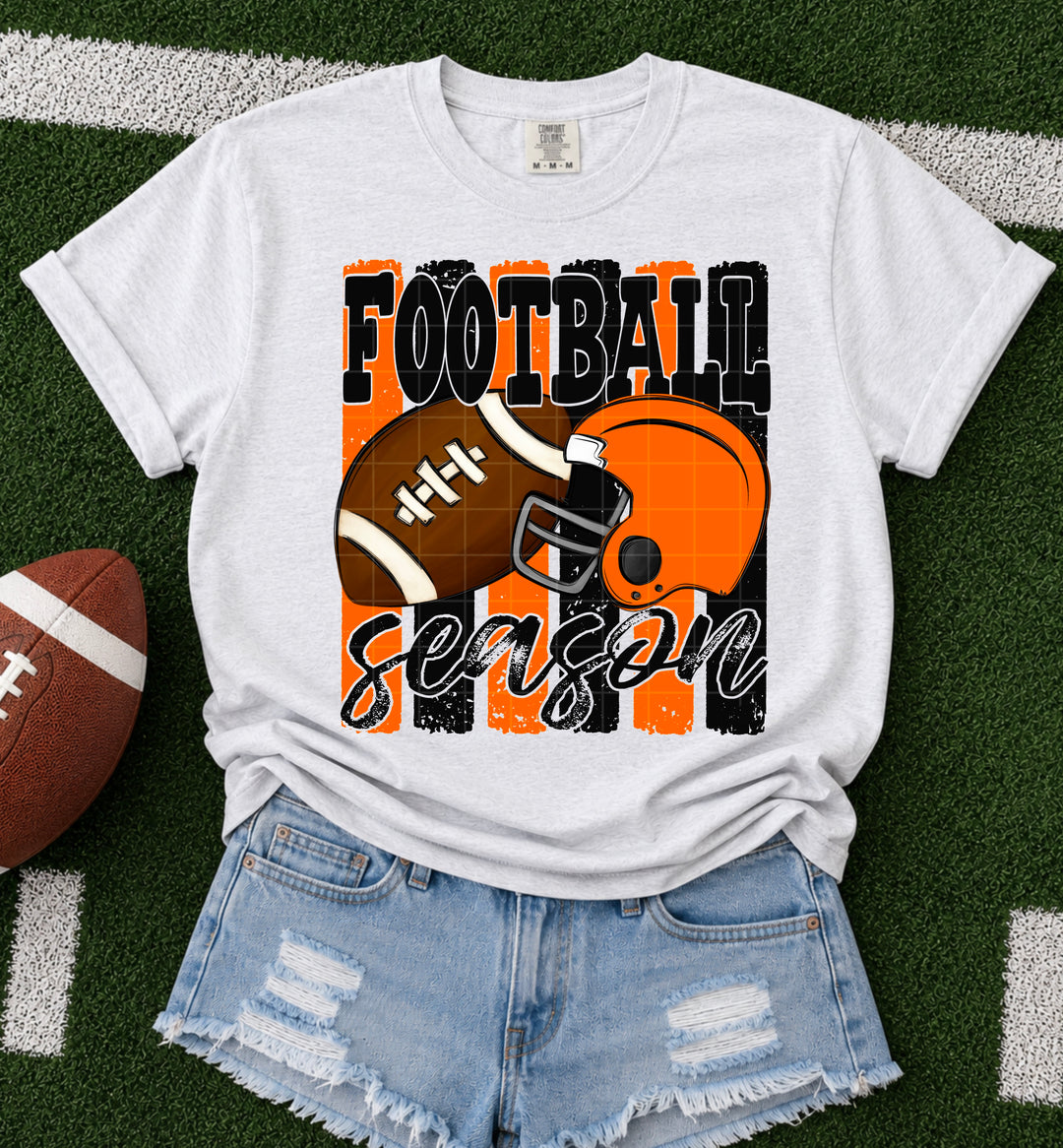 Football Season - Black & Orange