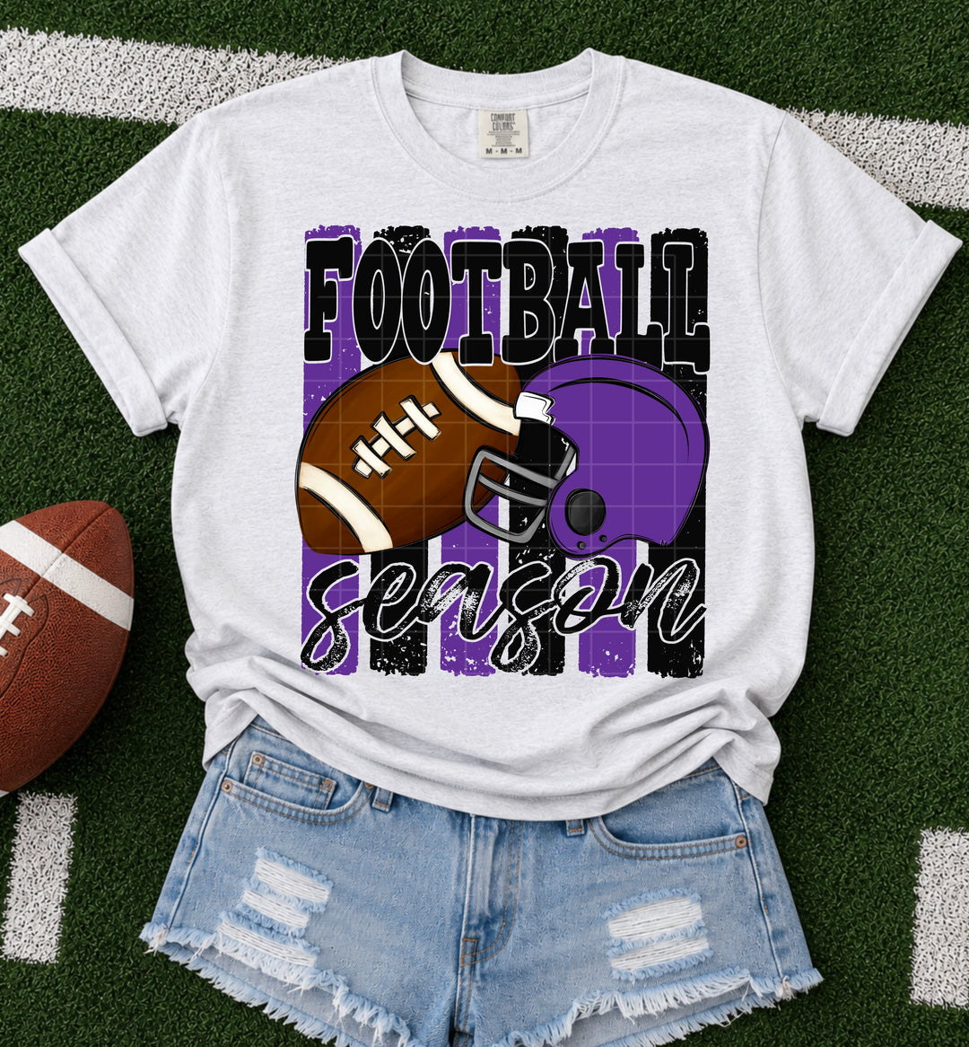 Football Season - Black & Purple