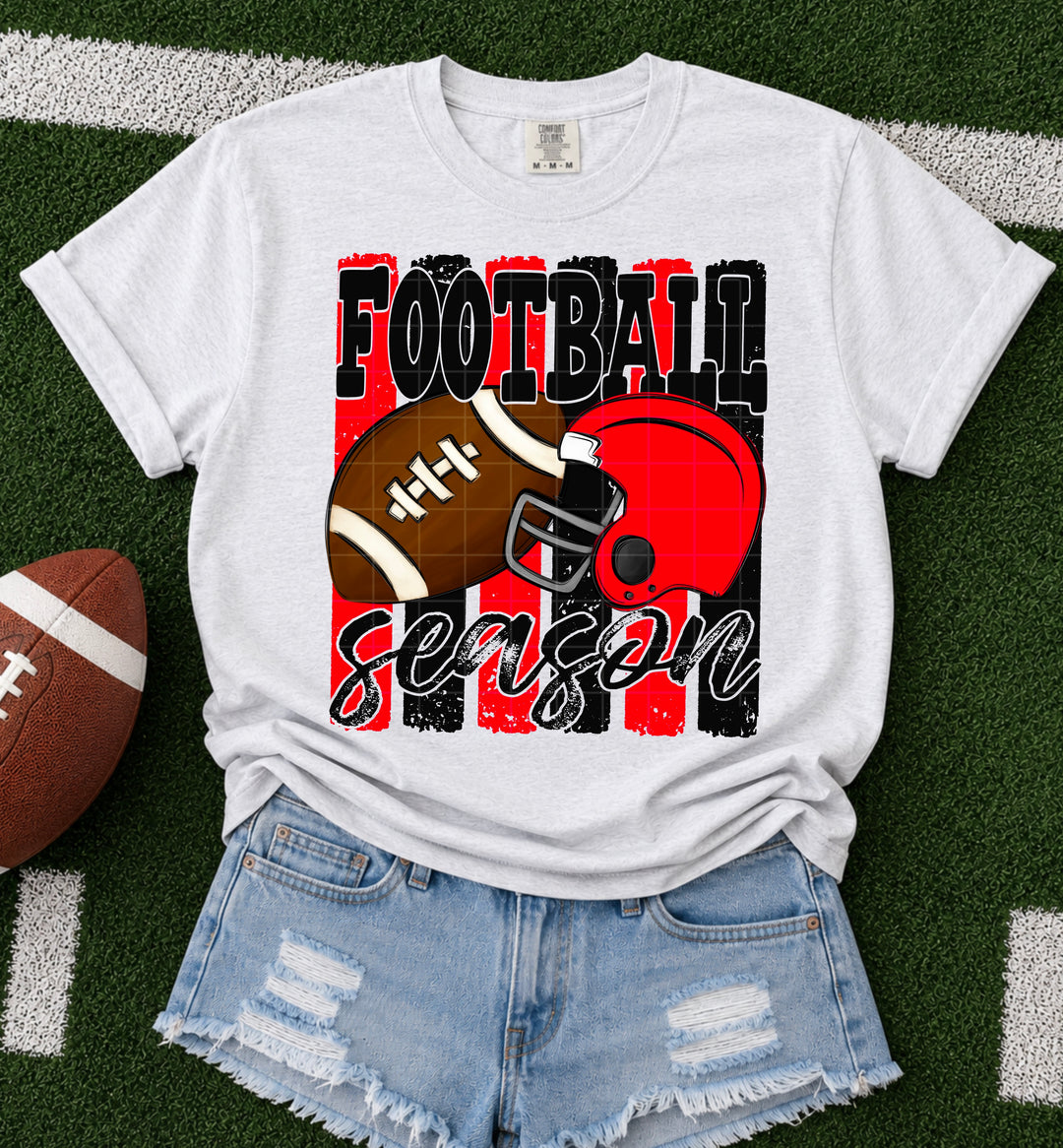 Football Season - Black & Red