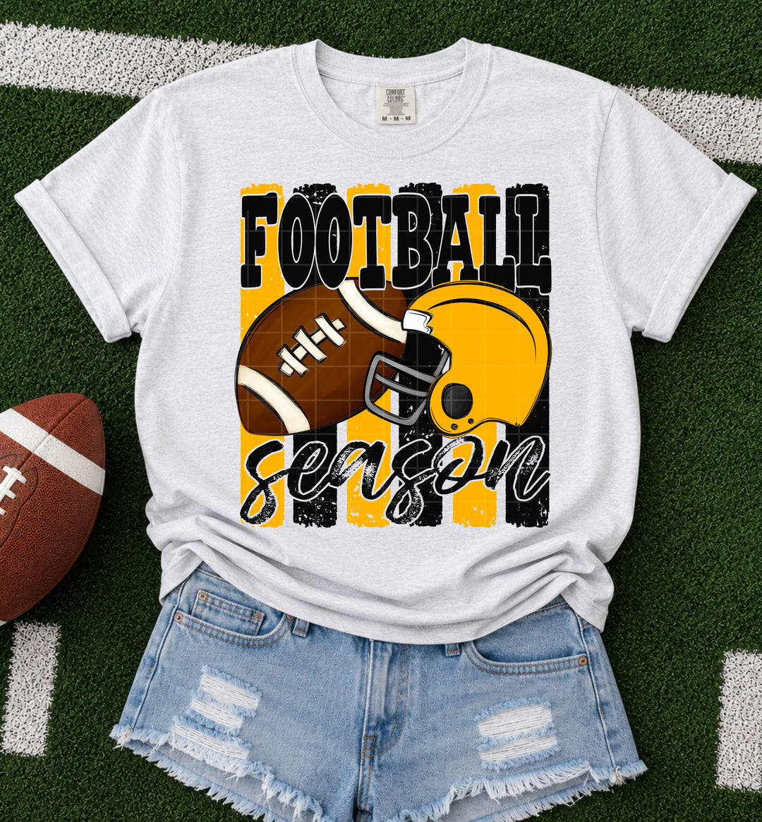 Football Season - Black & Yellow Gold