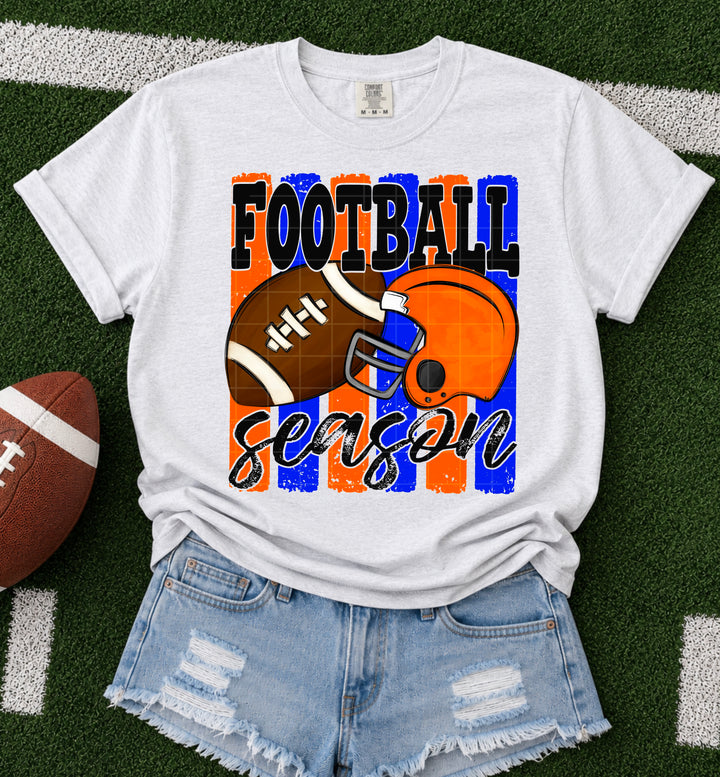 Football Season - Royal Blue & Orange