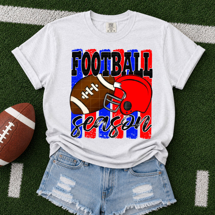 Football Season - Royal Blue & Red