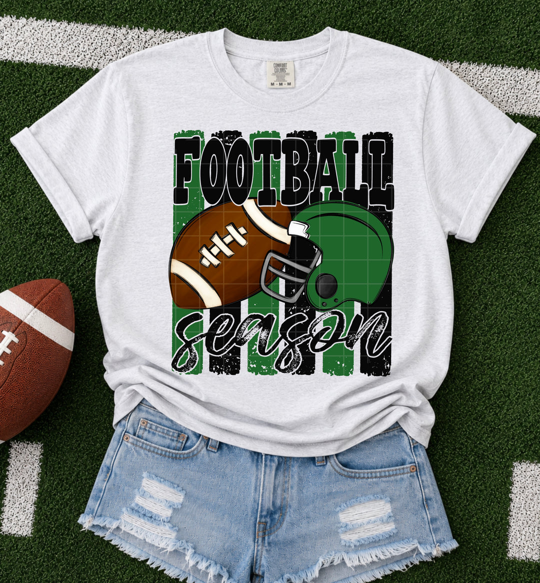 Football Season - Green & Black
