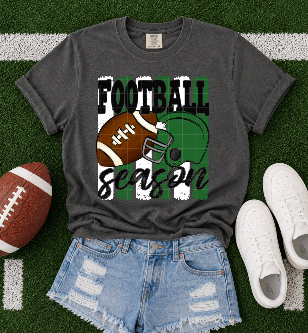 Football Season - Green & White