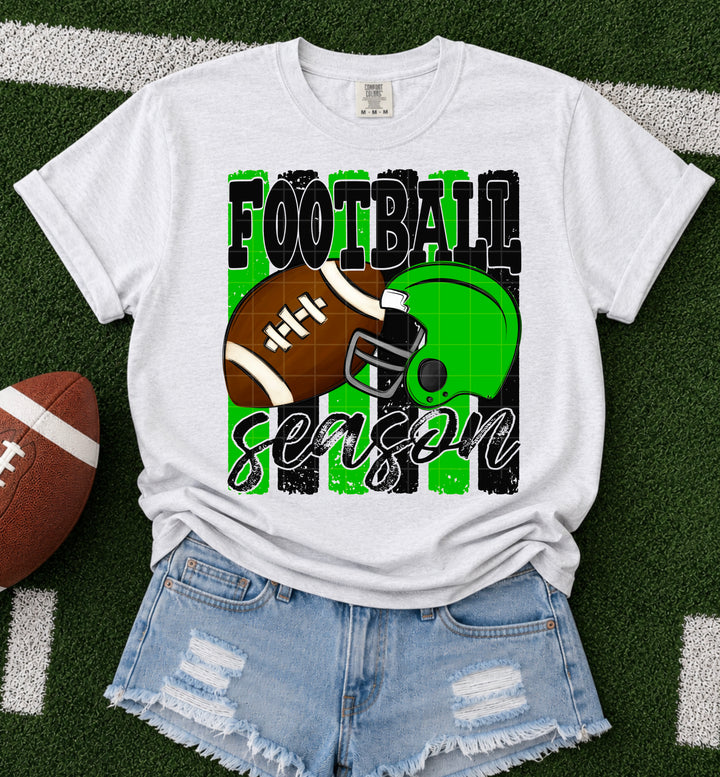 Football Season - Kelly Green & Black