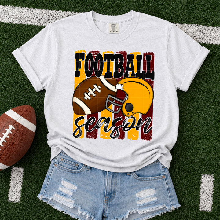 Football Season - Maroon & Yellow Gold