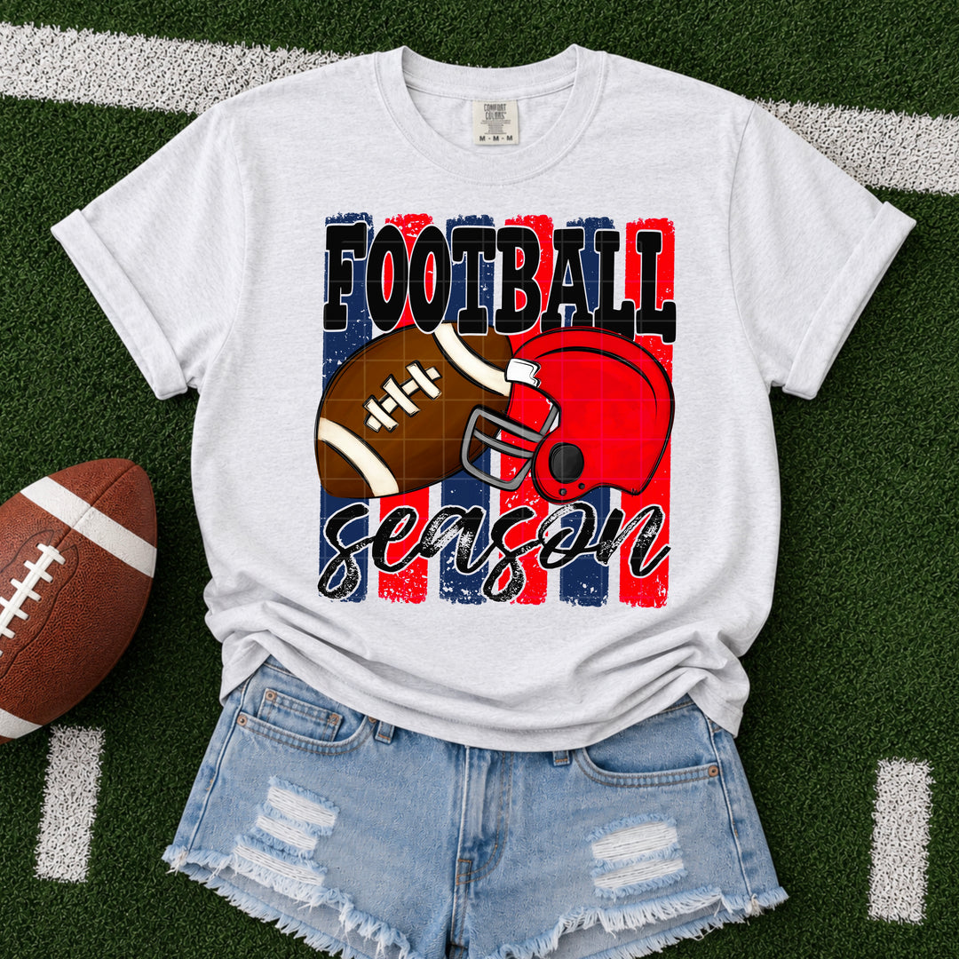 Football Season - Navy & Red