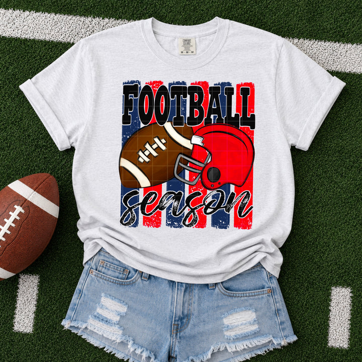 Football Season - Navy & Red