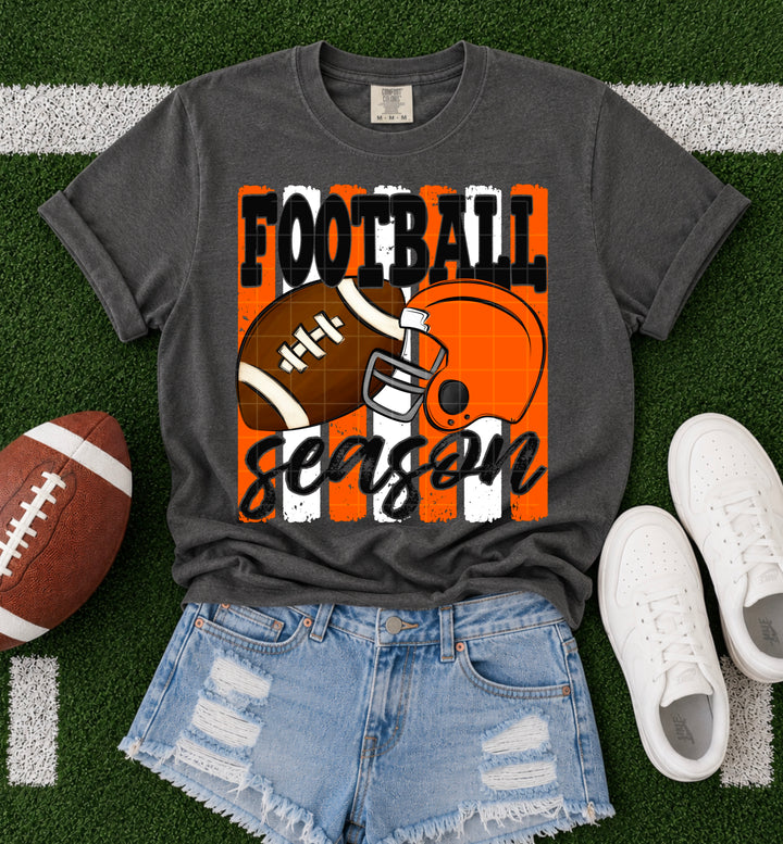 Football Season - Orange & White