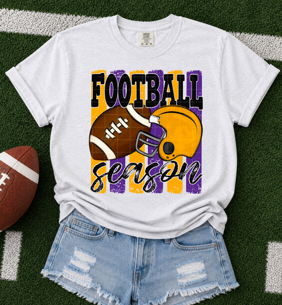 Football Season - Purple & Yellow Gold