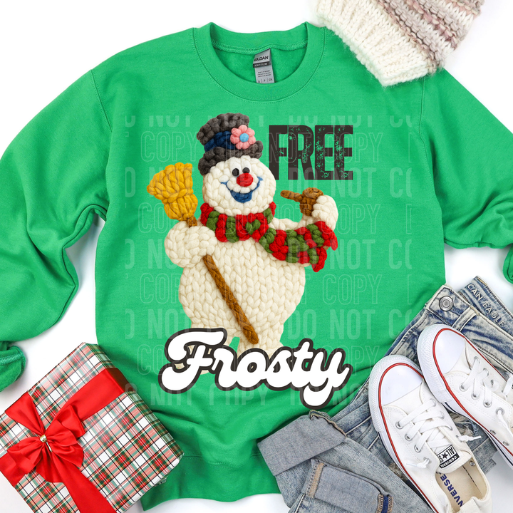 Free the Snowman Faux Yarn