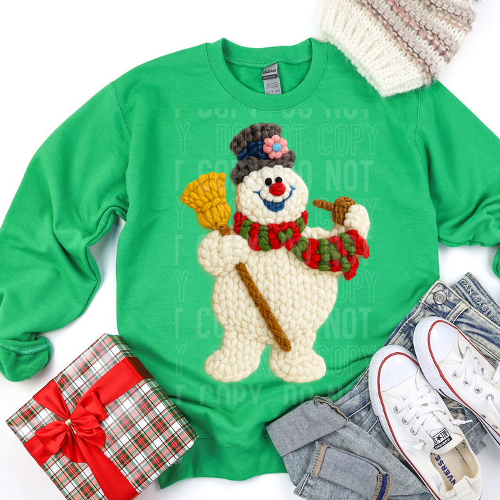 Snowman Faux Yarn