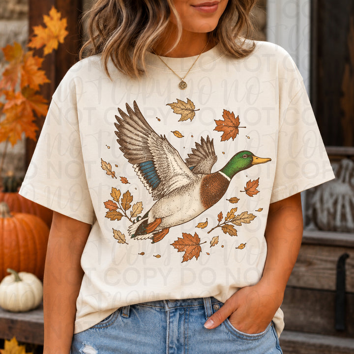 Fall Flying Mallard