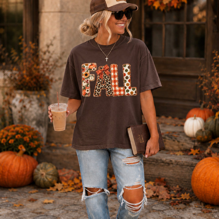 Fall Faux Embroidery