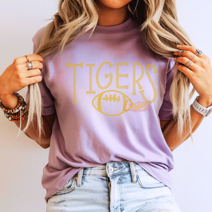 TIGERS FOOTBALL SPANGLE PATCH