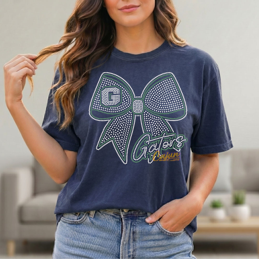 MYB GATORS BOW SPANGLE TRANSFER