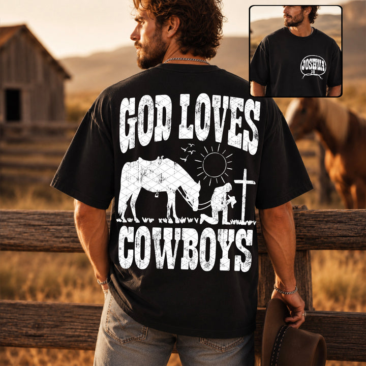 God Love's Cowboys - White