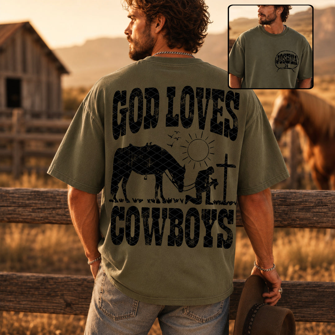 God Love's Cowboys - Black