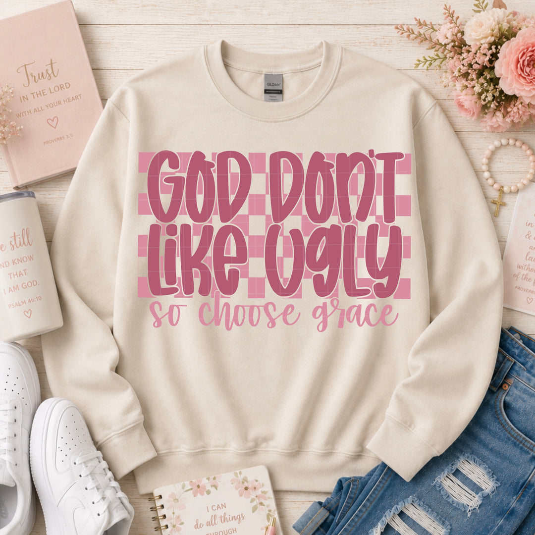 God don't Lucky Ugly - Pink