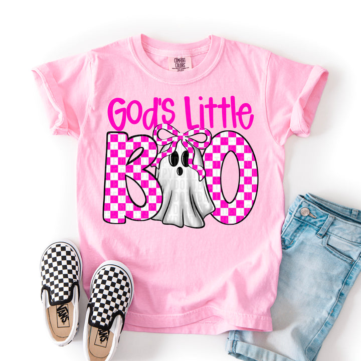 God's Little Boo-Pink Checkered