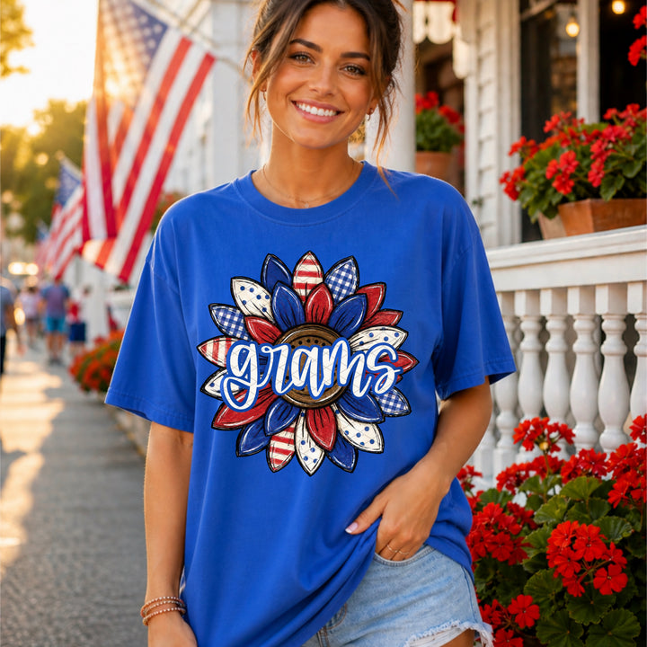 Patriotic Sunflower Grams