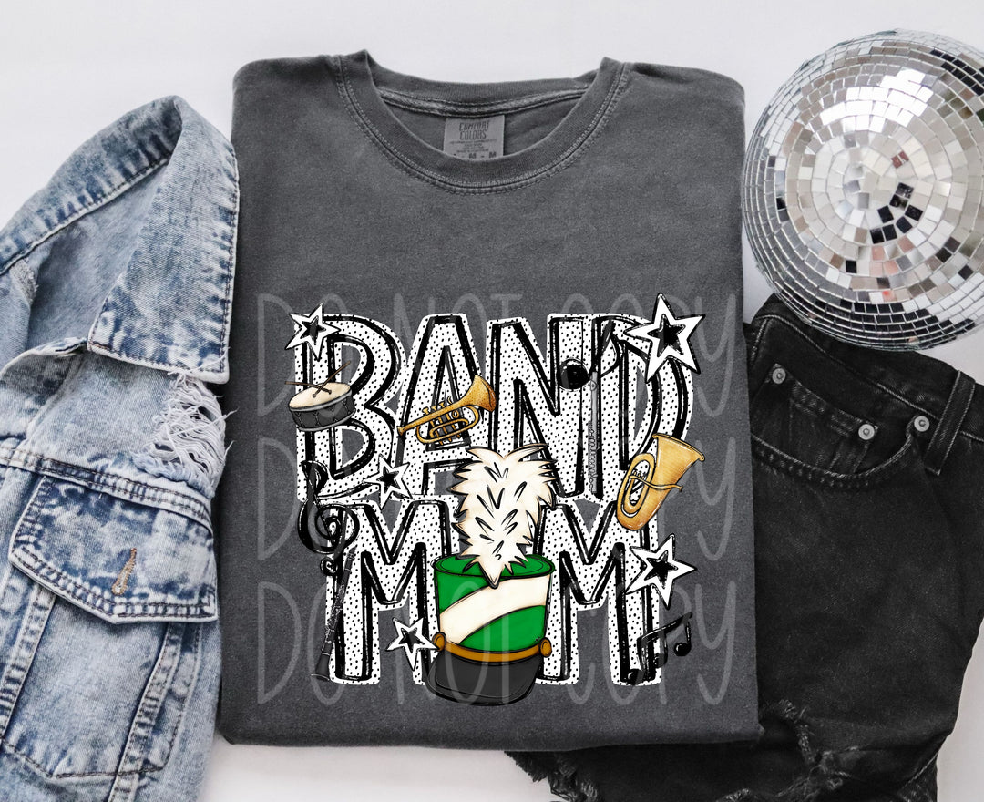 Band Mom - Kelly Green