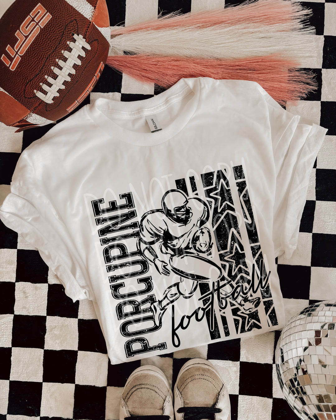 Football Porcupine Mascot
