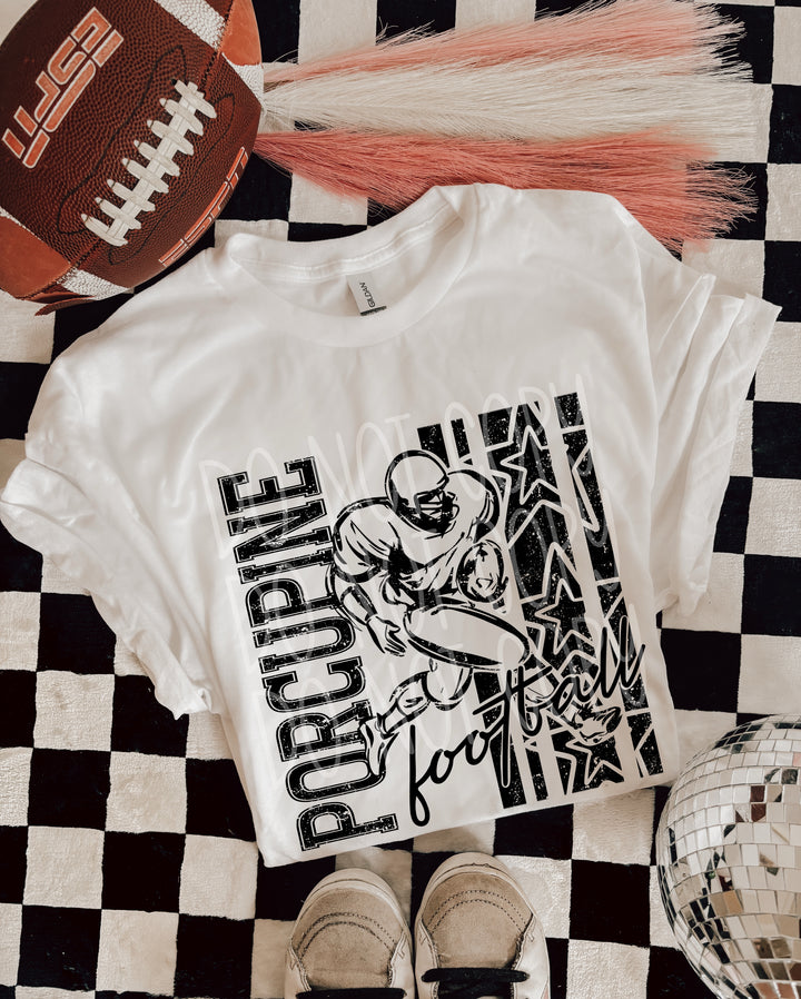 Football Porcupine Mascot