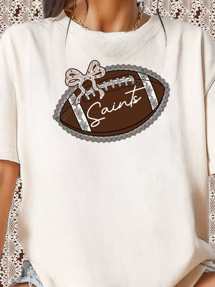Black & Gold Lace Football