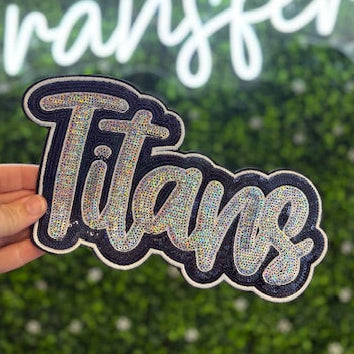 Titans Glitter & Sequins Patch