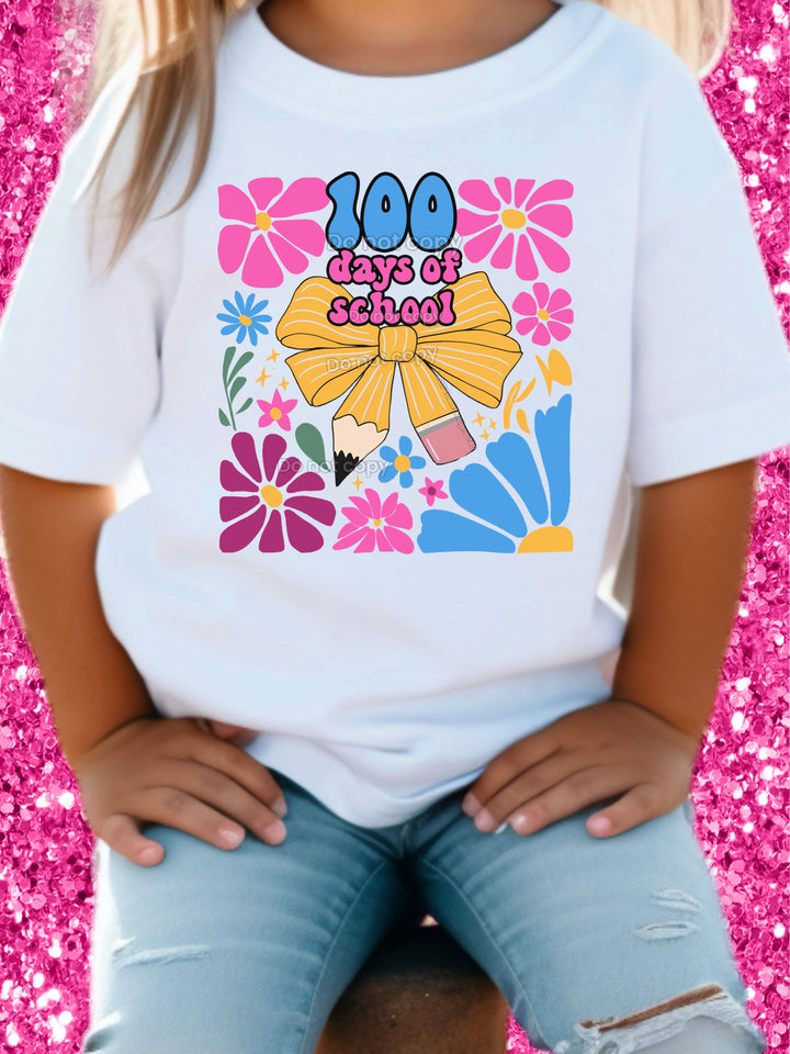 100 Days of School Floral
