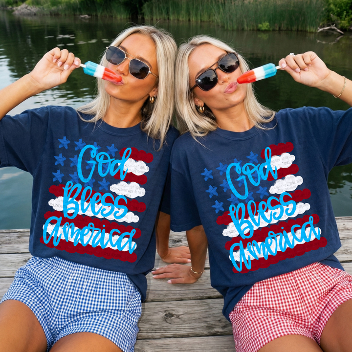 God Bless America - Blue