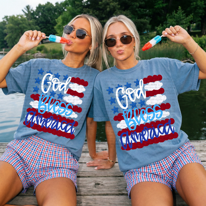 God Bless America - White