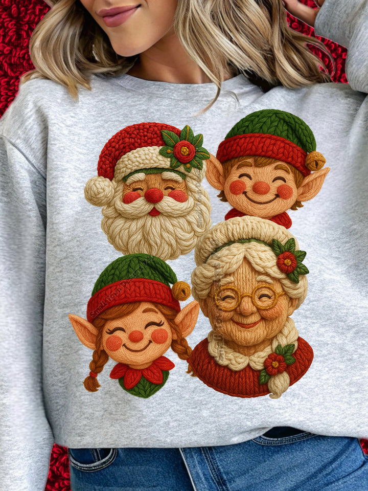 Christmas Collage Faux Yarn