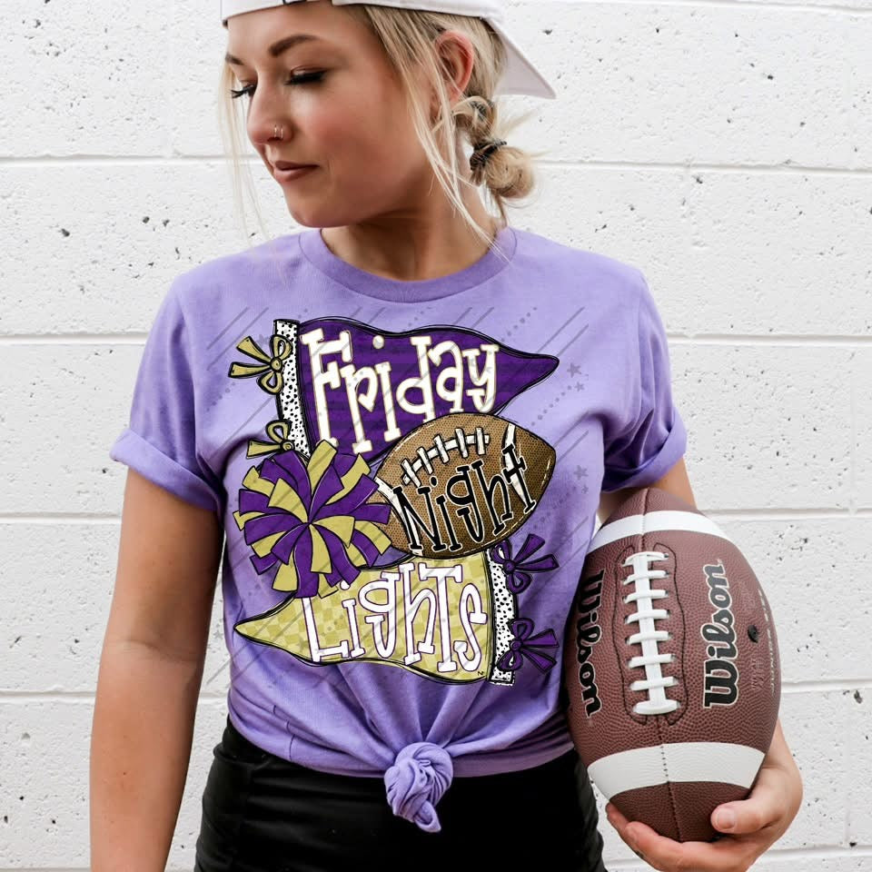 Friday Night Lights - Purple & Vegas Gold