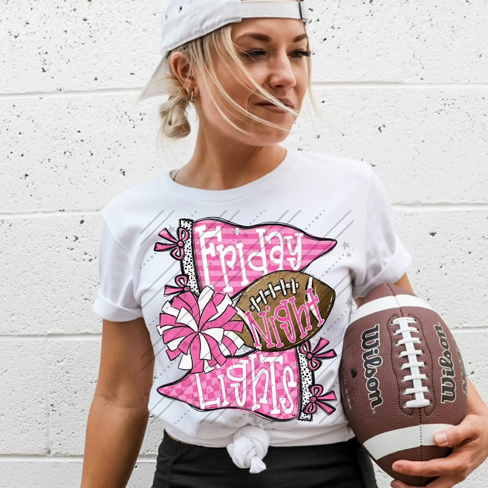 Friday Night Lights - Pink & White