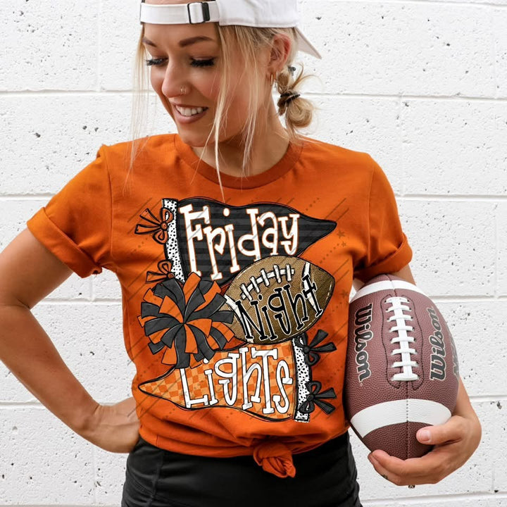 Friday Night Lights - Black & Orange