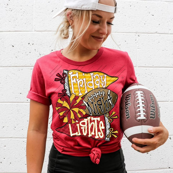 Friday Night Lights - Yellow Gold & Maroon