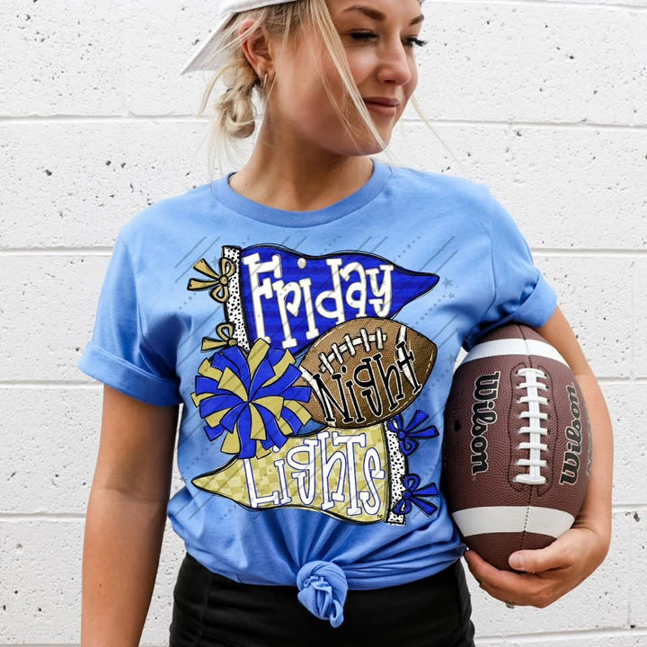 Friday Night Lights - Vegas Gold & Royal Blue