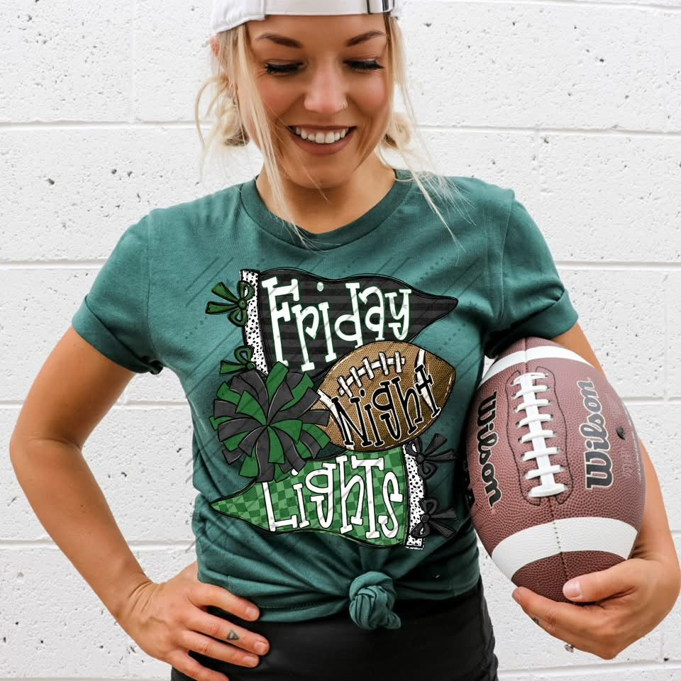 Friday Night Lights - Black & Green