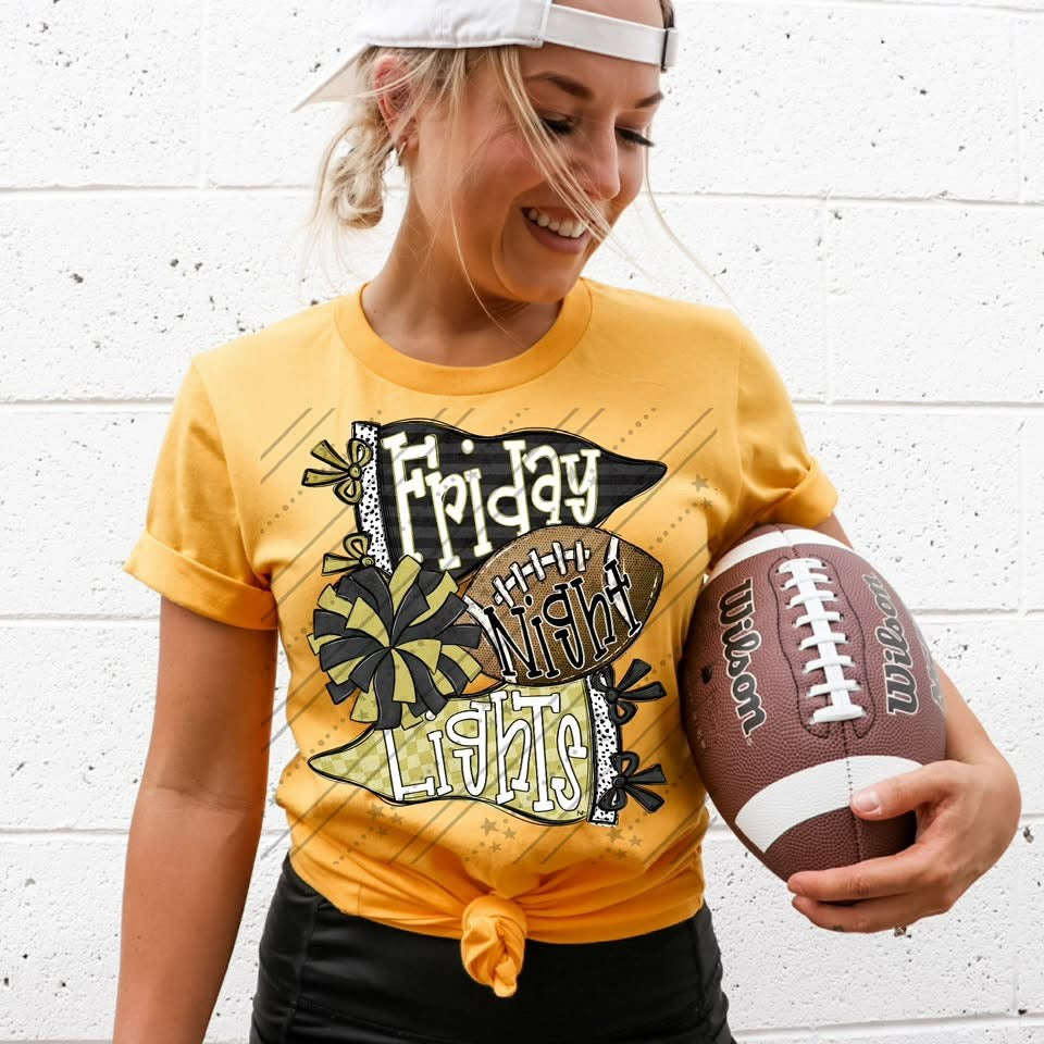 Friday Night Lights - Black & Vegas Gold